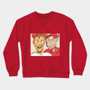 Patrick Mahomes and Andy Reid Kansas City Chiefs Crewneck Sweatshirt